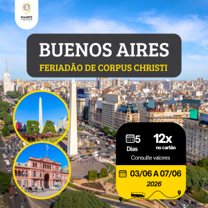 BUENOS AIRES – FERIADÃO DE CORPUS CHRISTI 